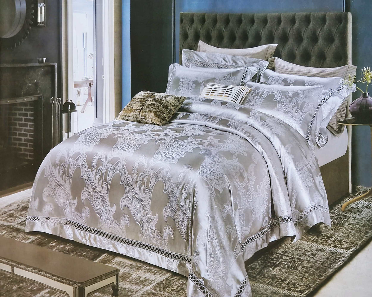 Lenjerie Jacquard 6 piese CasaNewConcept – Model T09