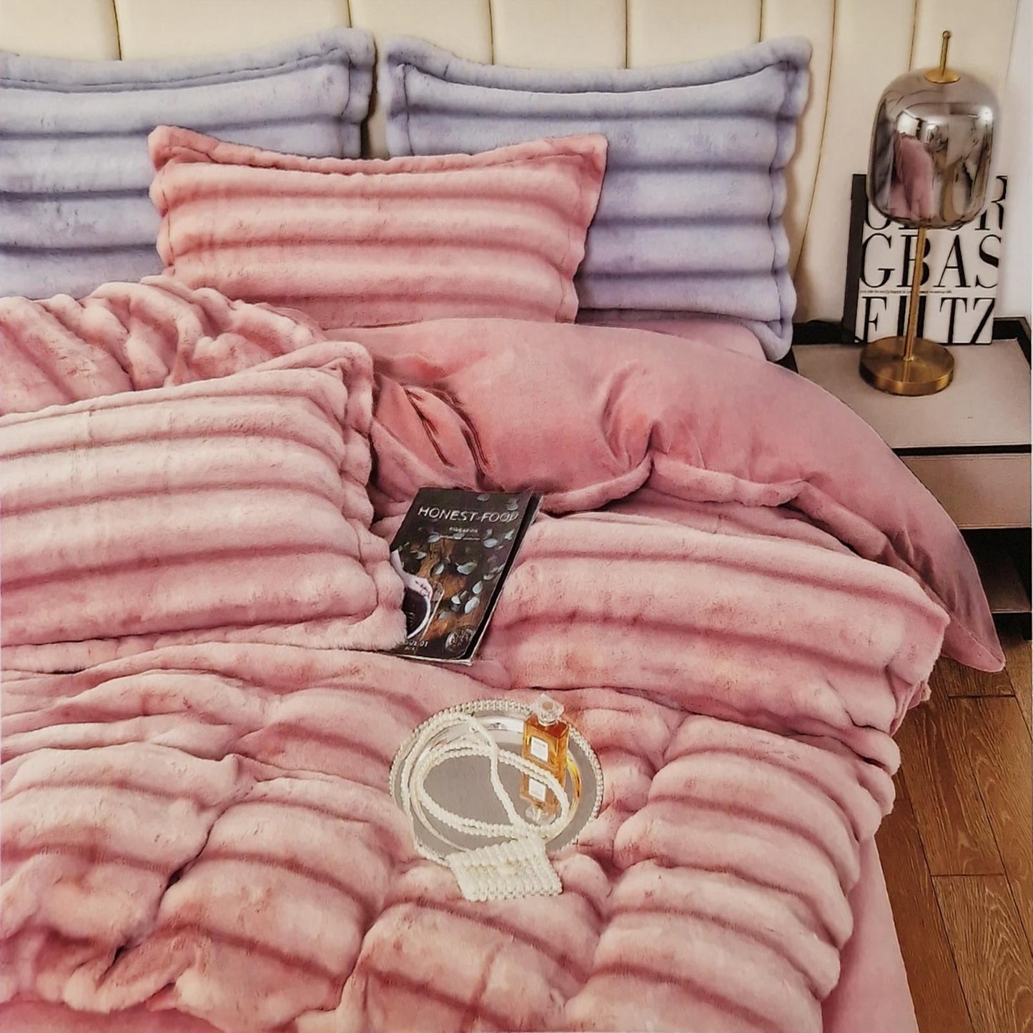 Lenjerie 4 piese Cocolino Waves Roz – LCWR