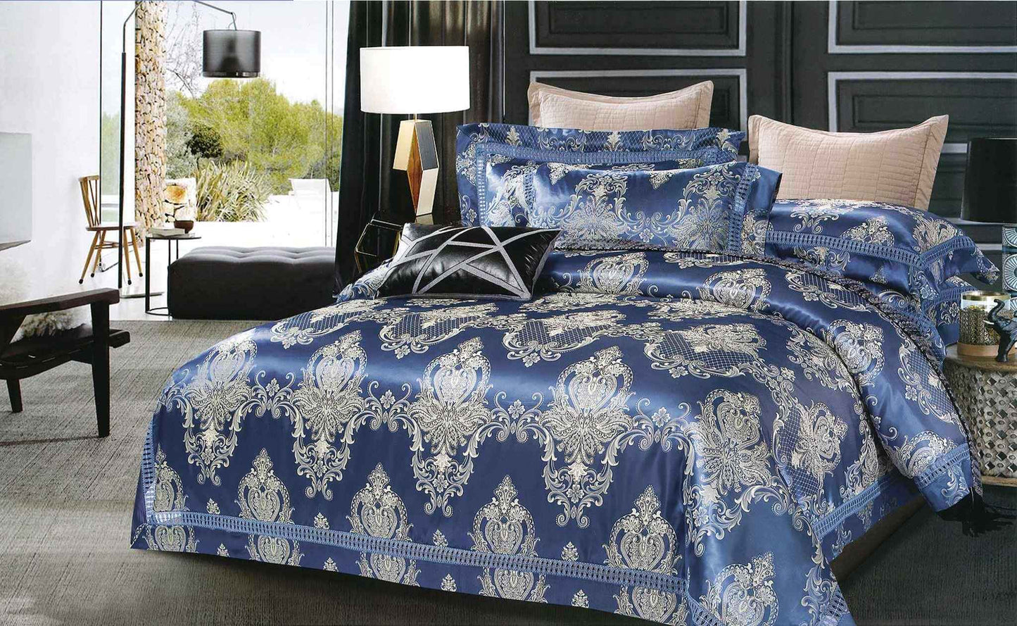 Lenjerie Jacquard 6 piese CasaNewConcept – Model T02
