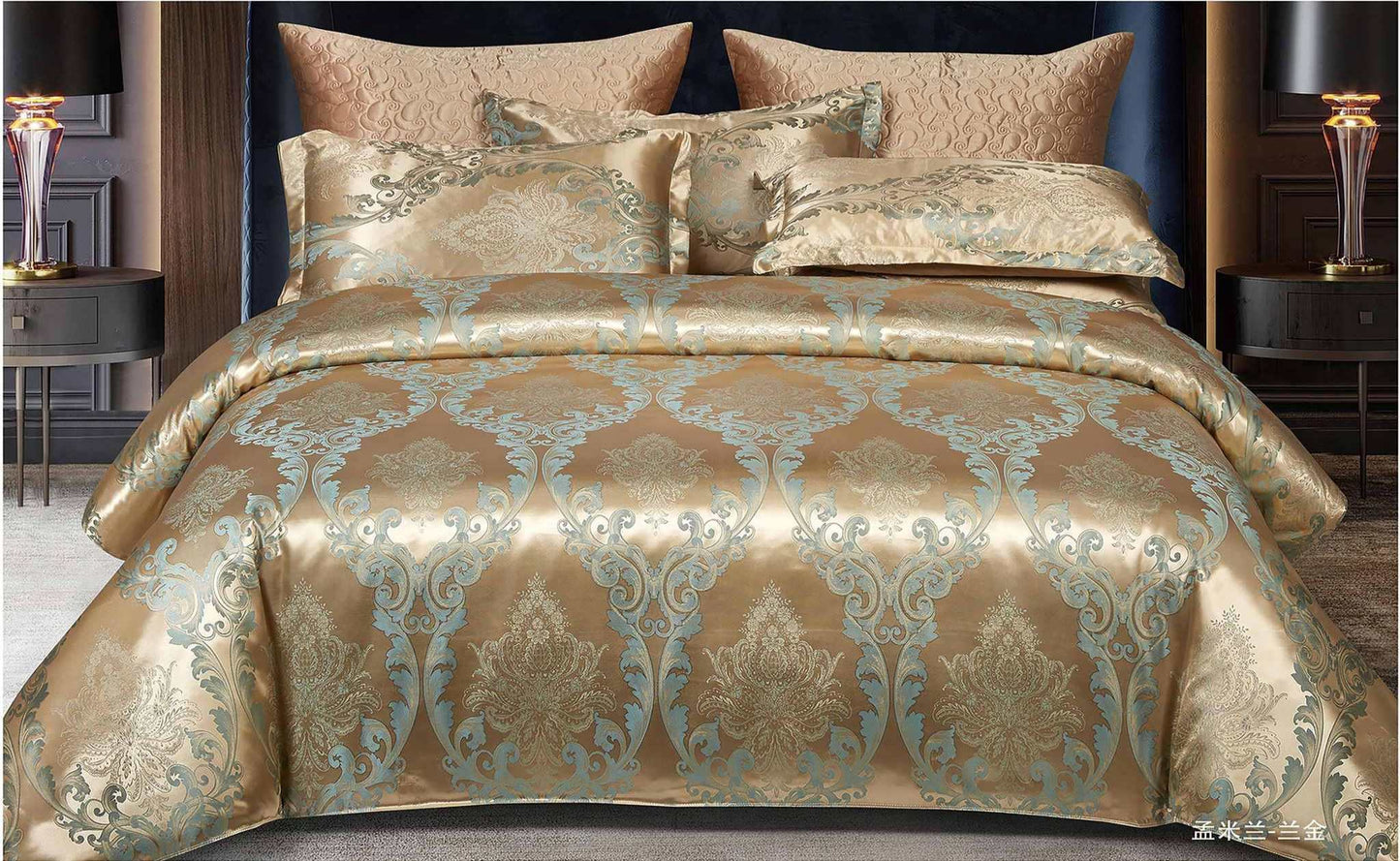 Lenjerie Jacquard 6 piese CasaNewConcept – Model T04