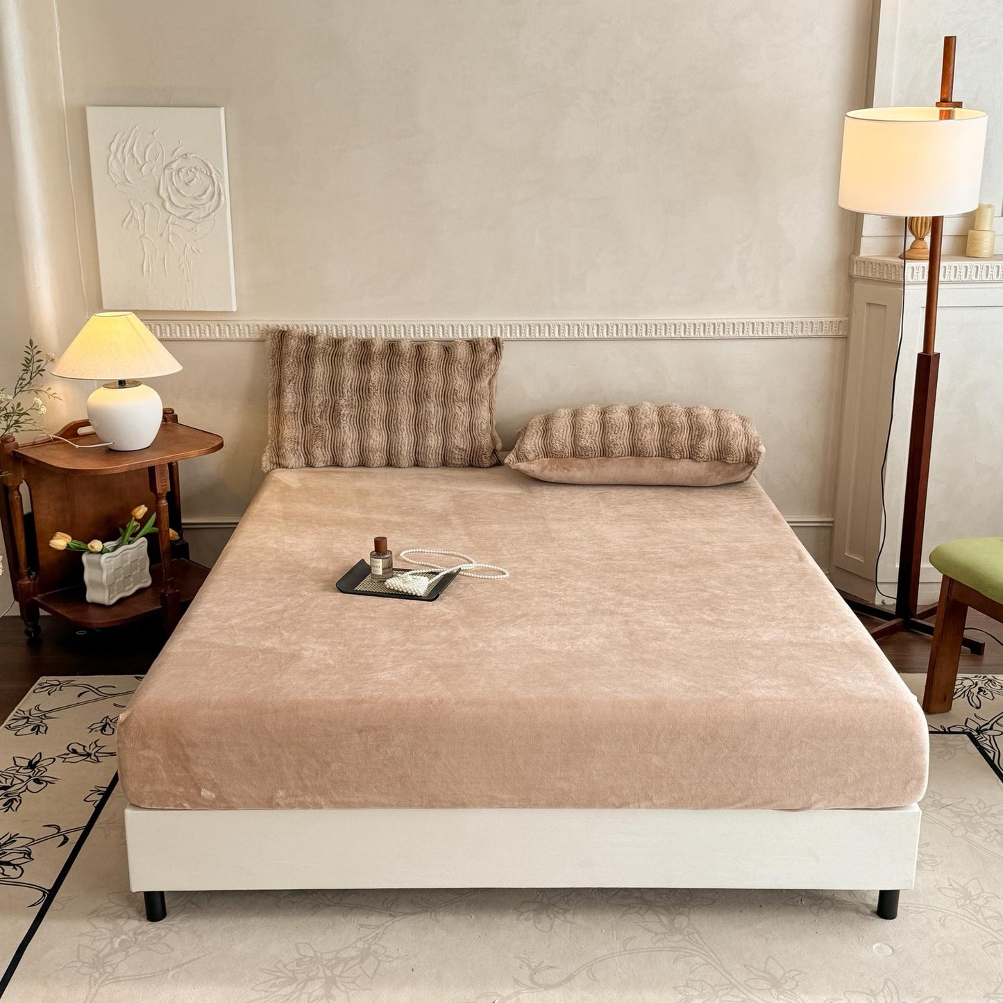 Lenjerie 4 piese Cocolino Waves maro – LCWM