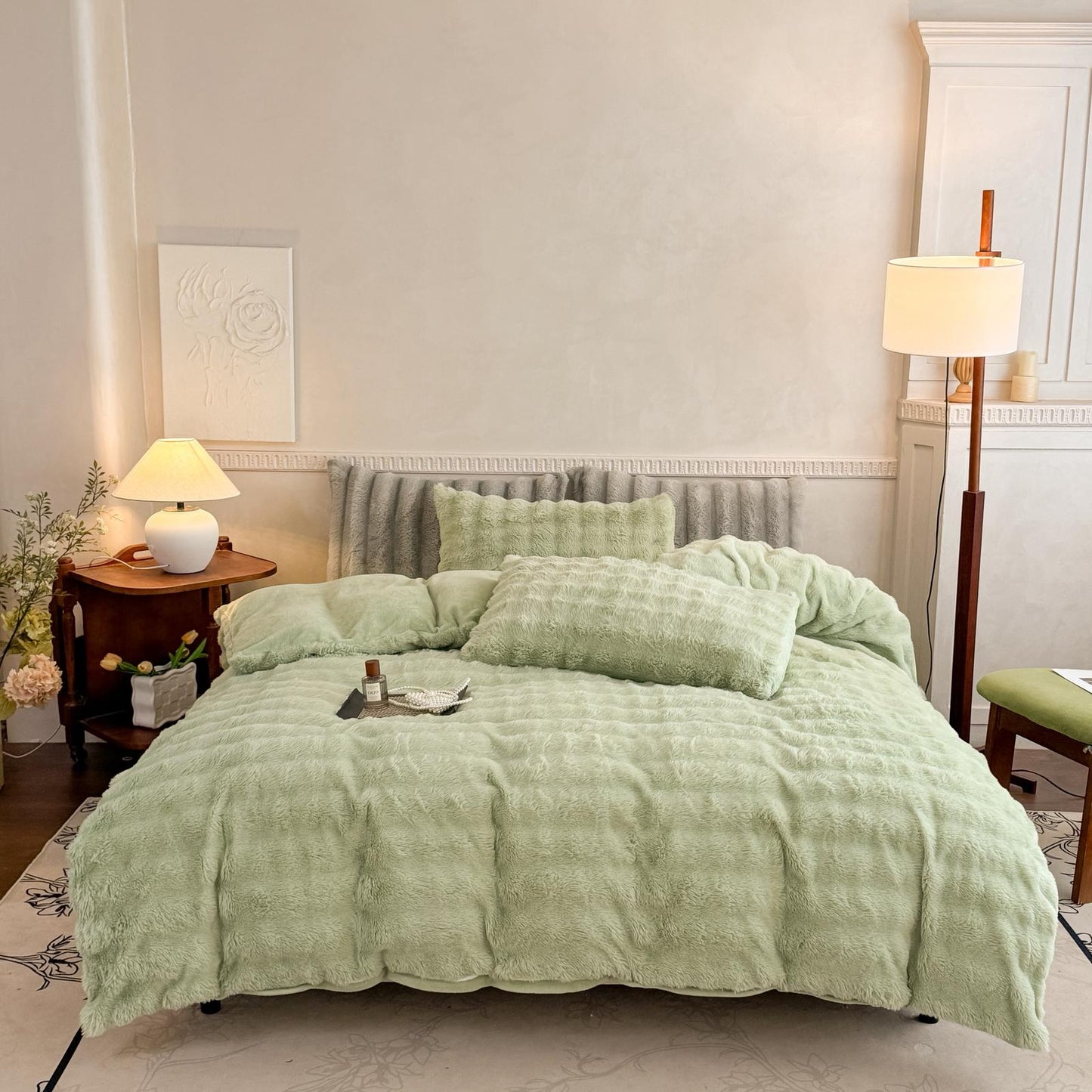 Lenjerie 4 piese Cocolino Waves verde – LCWV