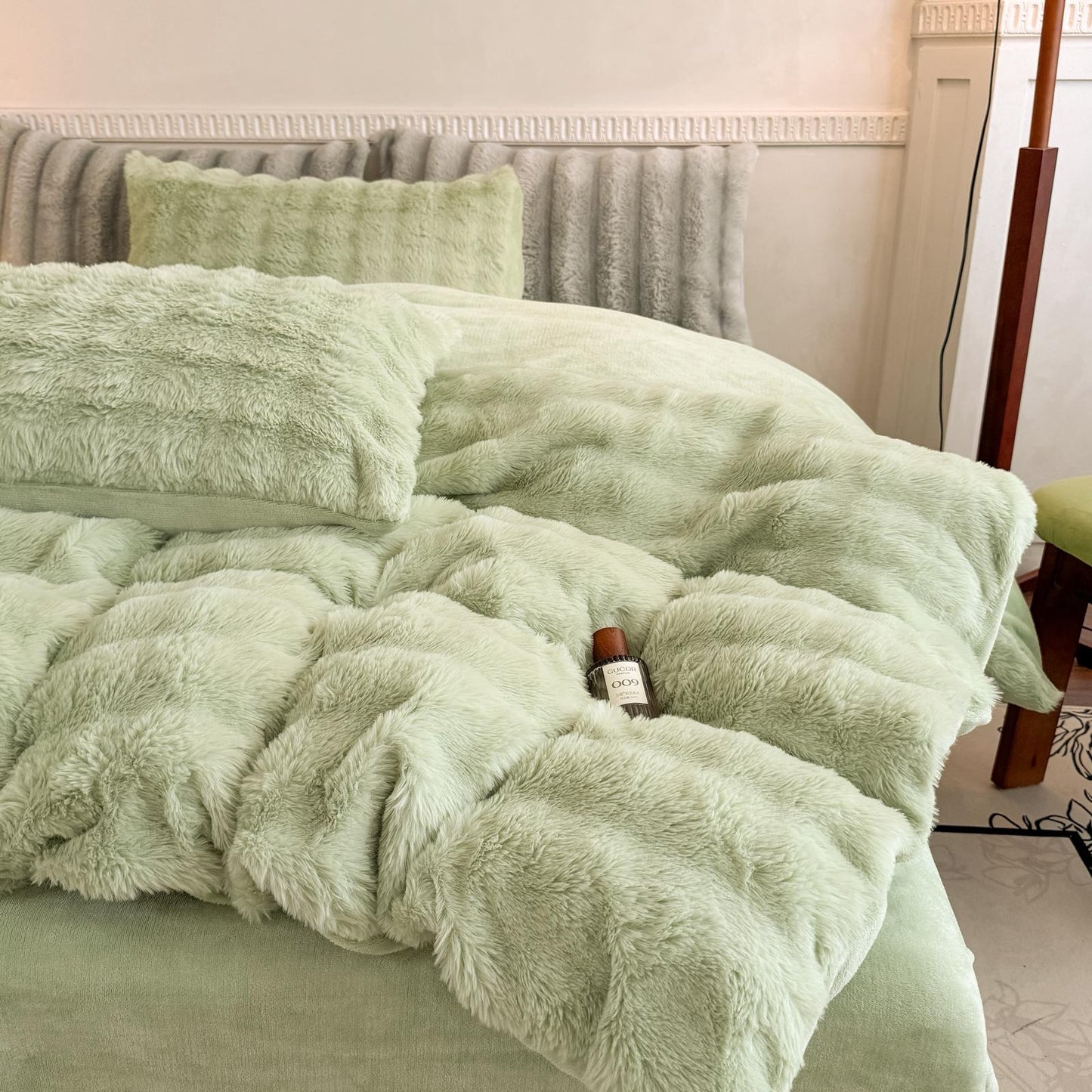 Lenjerie 4 piese Cocolino Waves verde – LCWV