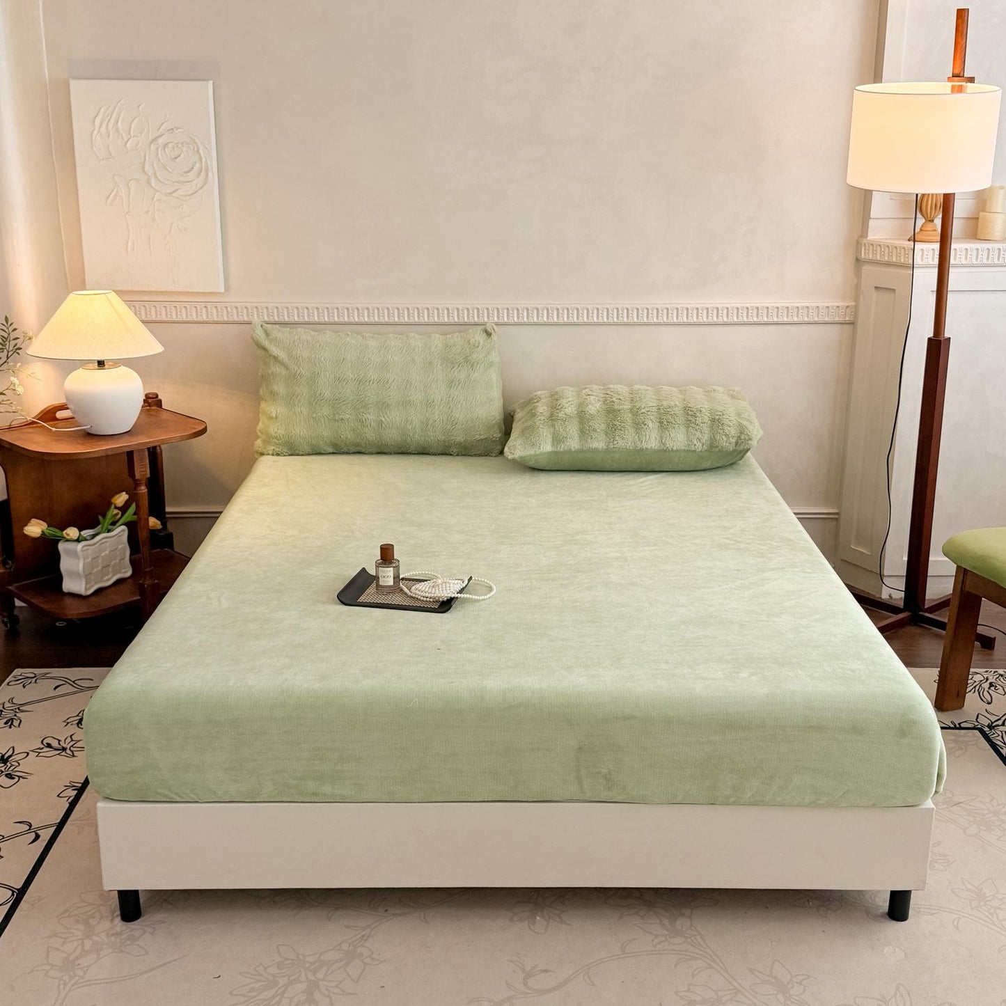 Lenjerie 4 piese Cocolino Waves verde – LCWV