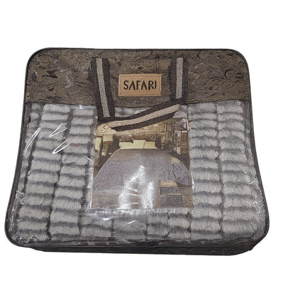 Pătură Moale și Călduroasă 210x230cm – Față Catifea Acrilică, Spate Poliester, Gri Elegant, RCG-4