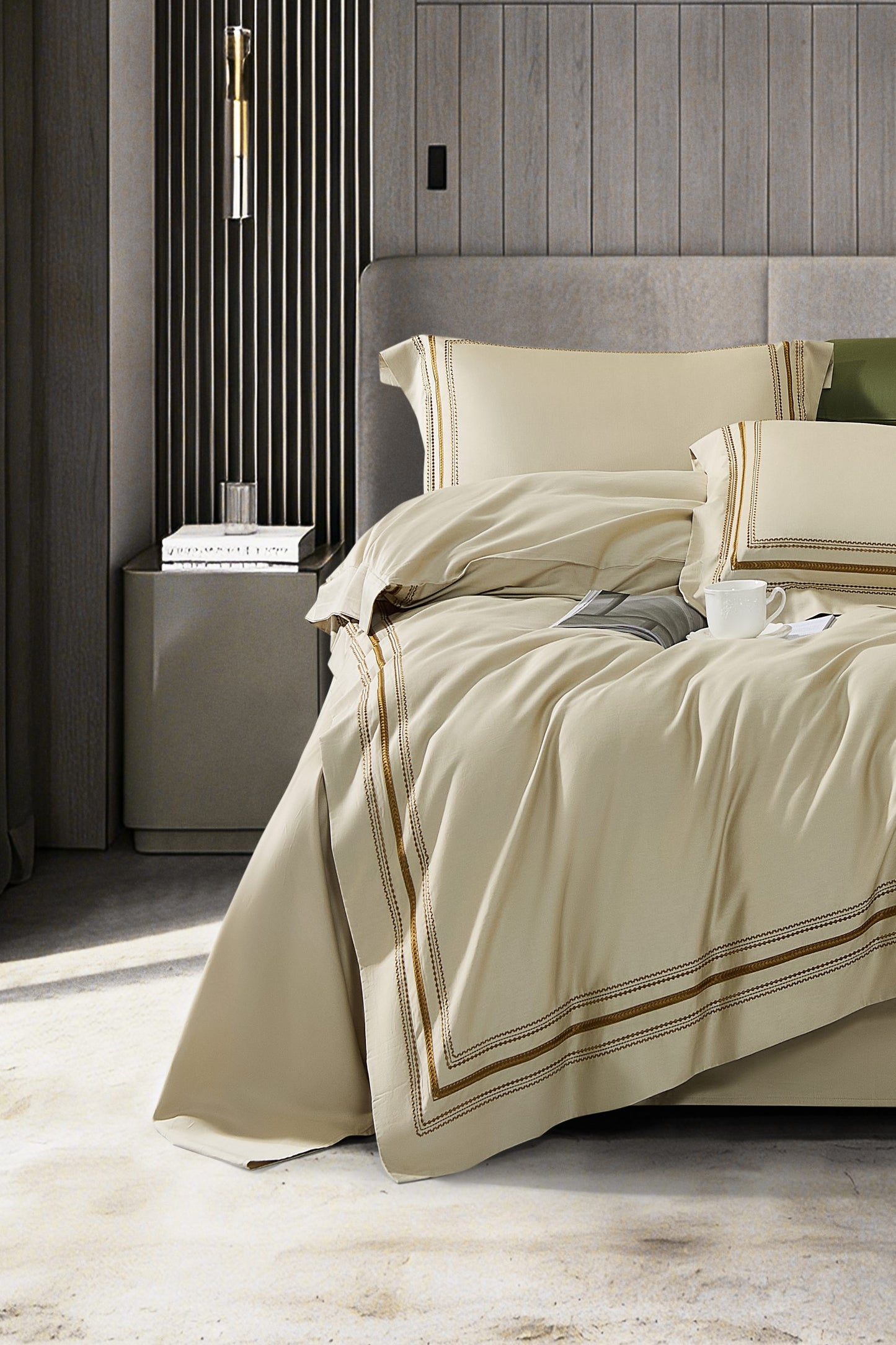 Lenjerie de Pat din Bumbac Satinat 400 TC - LM32