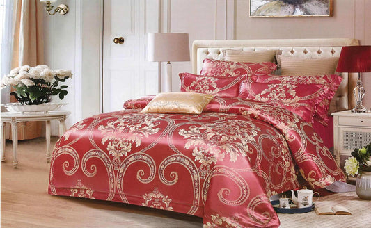 Lenjerie Jacquard 6 piese CasaNewConcept – Model T01