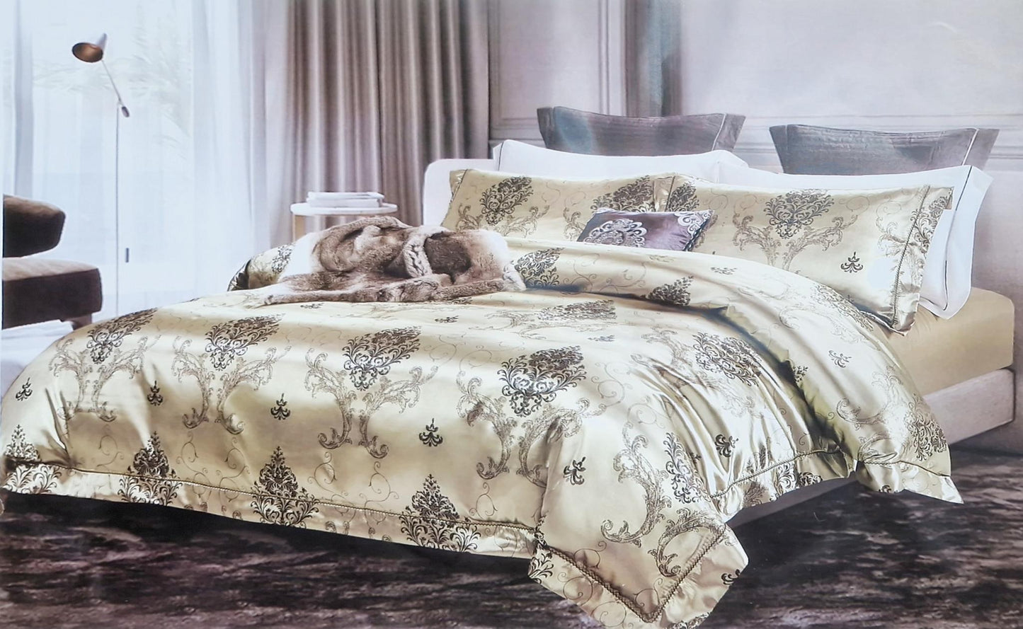 Lenjerie Jacquard 6 piese CasaNewConcept – Model T05