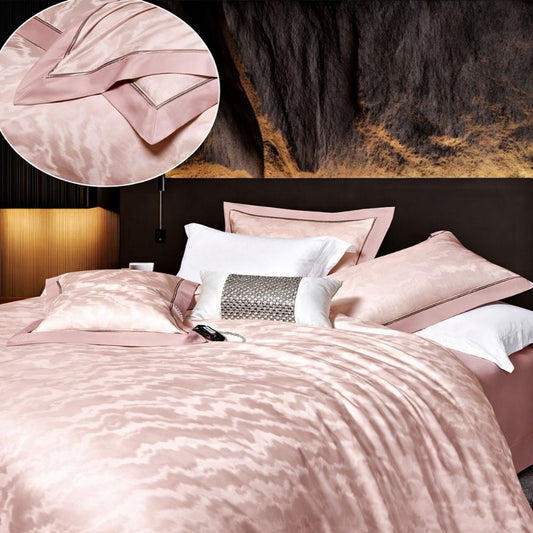 Lenjerie de Pat din Bumbac Satinat Premium, 4 Piese, BS04