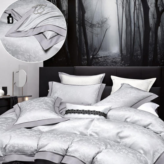 Lenjerie de Pat din Bumbac Satinat Premium, 4 Piese, BS05