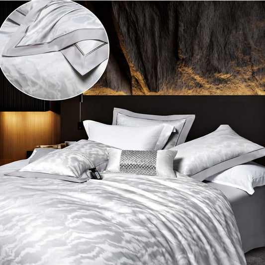 Lenjerie de Pat din Bumbac Satinat Premium, 4 Piese, BS07