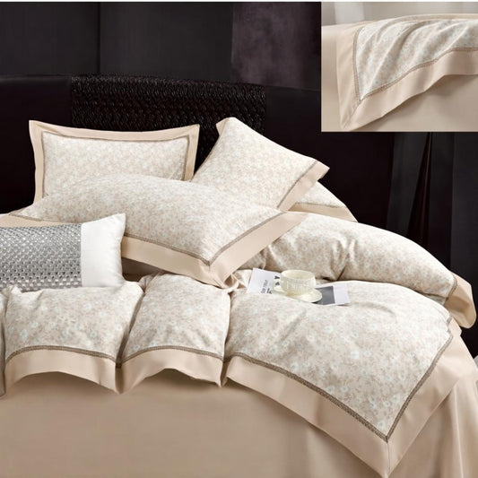 Lenjerie de Pat din Bumbac Satinat Premium, 4 Piese, BS12