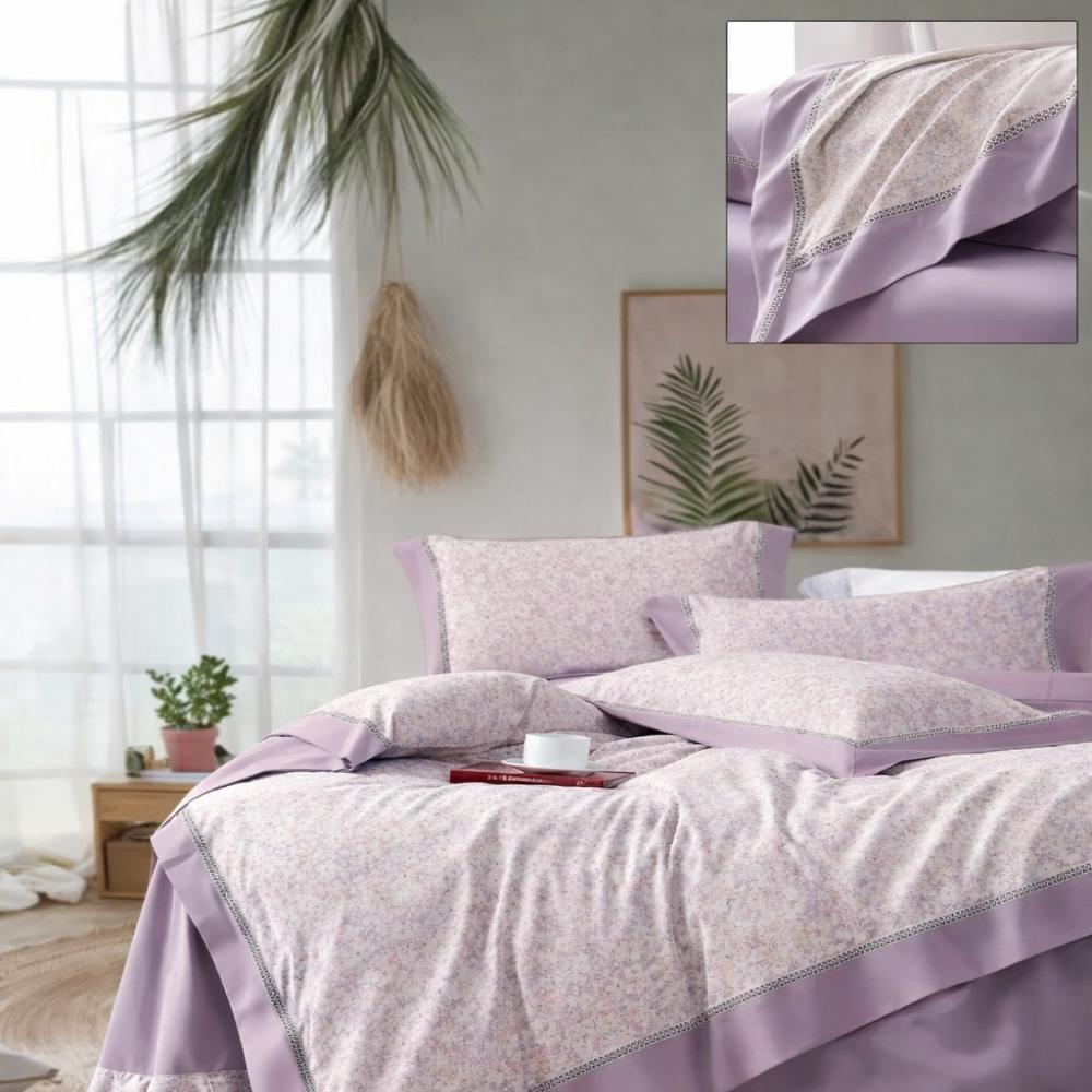 Lenjerie de Pat din Bumbac Satinat Premium, 4 Piese, BS14
