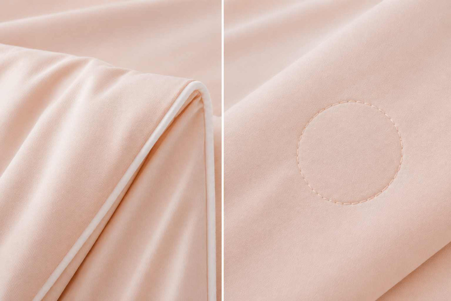 Pilotă de Vară Luxury 200x230 cm, Efect Mătase, Umplutură Siliconizată – Roz Pudrat